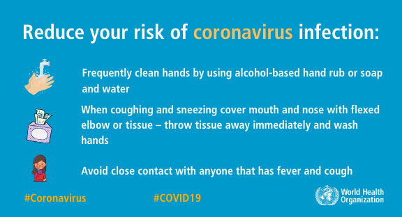 Reduce Coronovirus Risk